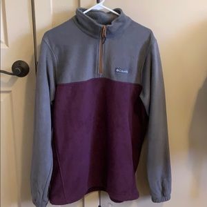 Columbia quarter zip sweatshirt jacket
